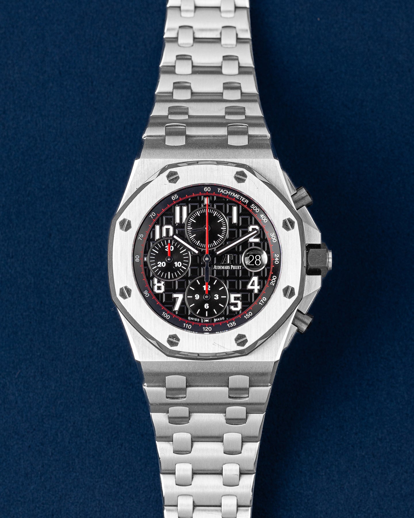 42mm Stainless Steel Audemars Piguet Offshore Black Dial 26470ST Watch