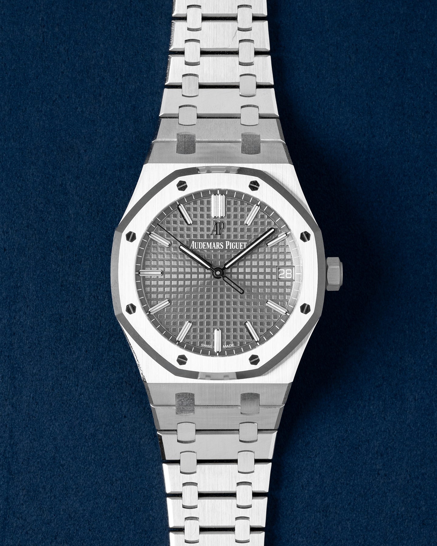 41mm Stainless Steel Grey Dial Audemars Piguet Royal Oak 15500ST Watch in Dallas