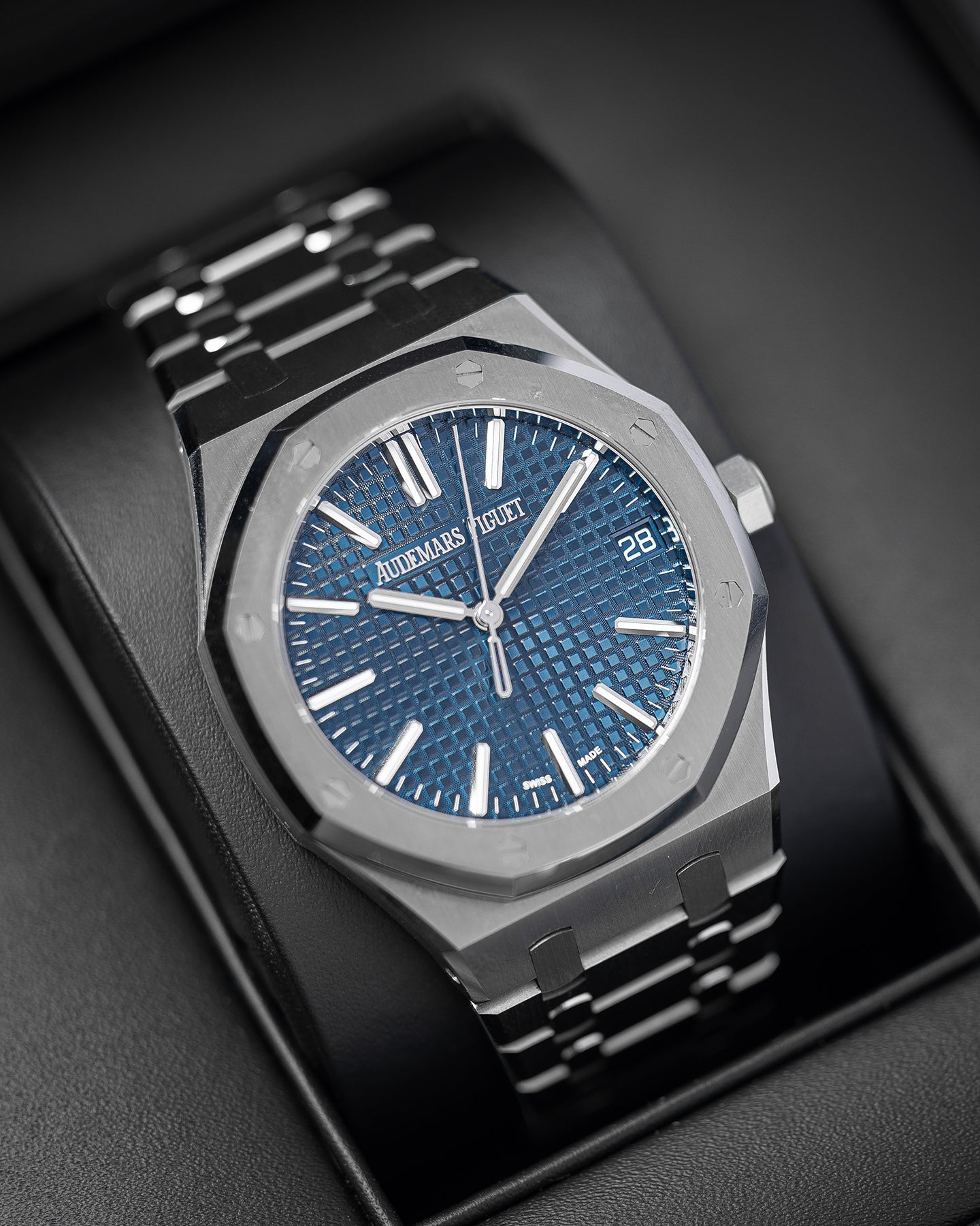 41mm Stainless Steel Audemars Piguet Royal Oak 15510ST Blue Dial Watch