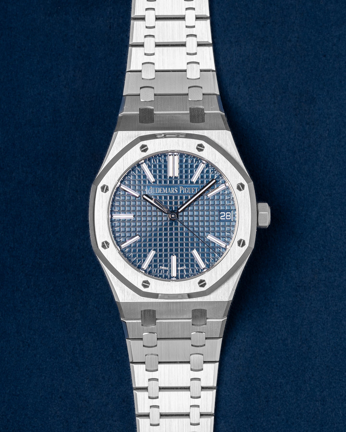 41mm Stainless Steel Audemars Piguet Royal Oak 15510ST Blue Dial Watch