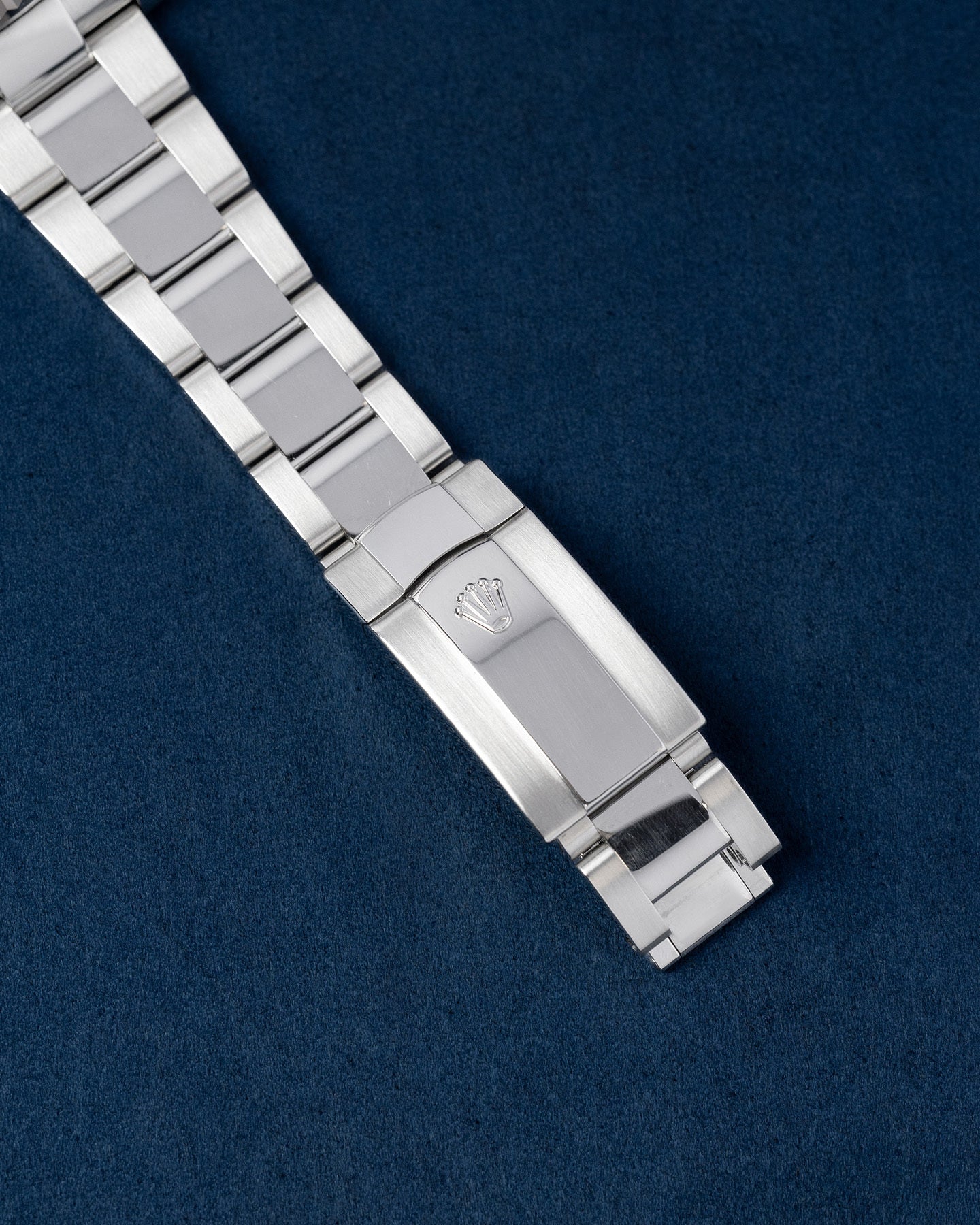 Rolex Datejust Blue Dial 116334 on Fluted Bezel with Oyster Strap