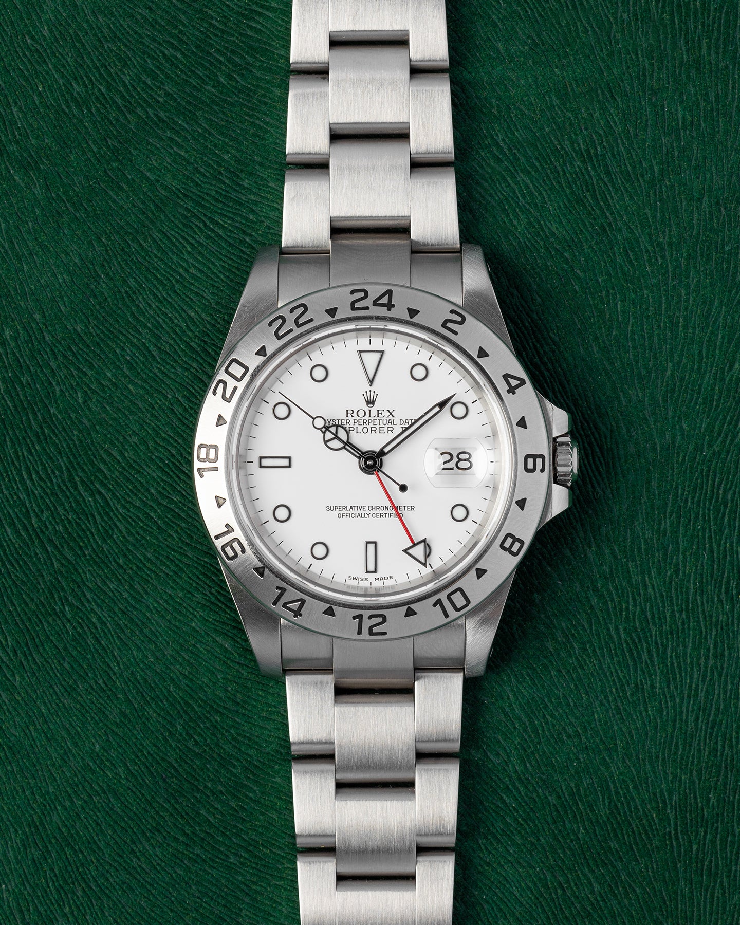 Rolex Explorer II White Dial Stainless Steel Bezel 16570