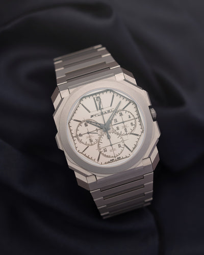 2022 Sandblasted Titanium Bvlgari Octo Finissimo 103673 Watch | Grand Caliber