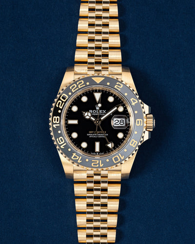 Gold Rolex GMT Master II 126718GRNR | Grand Caliber Mens Watches DFW