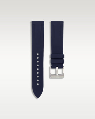 Quick Release Rubber Strap In Navy Blue