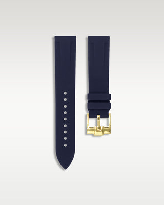 Quick Release Rubber Strap In Navy Blue