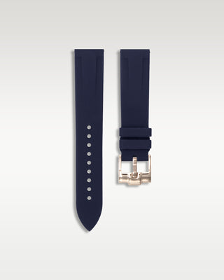 Quick Release Rubber Strap In Navy Blue