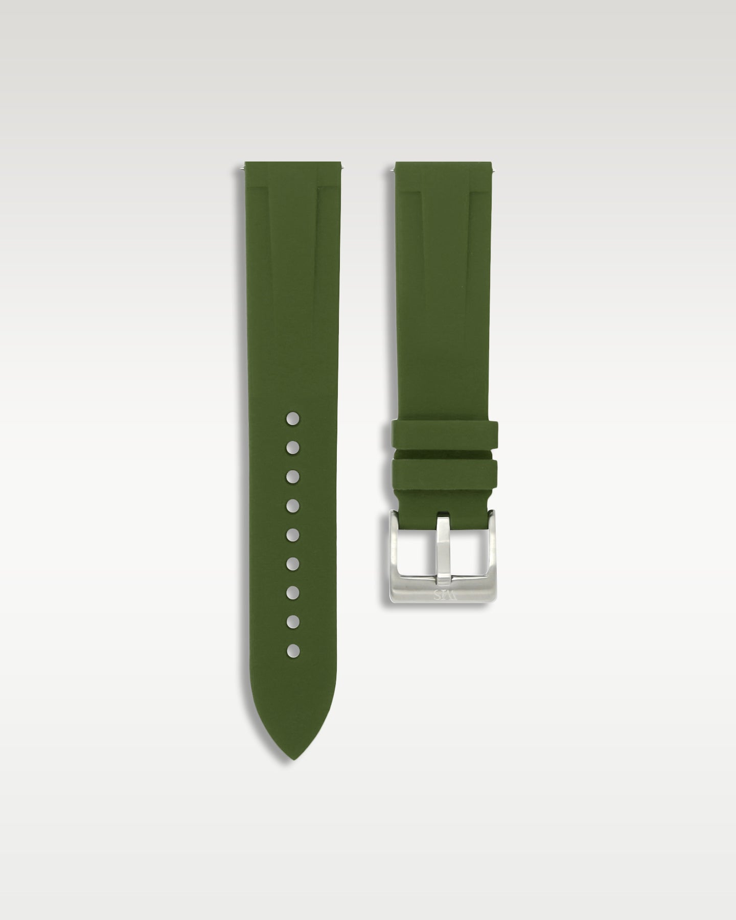 Quick Release Rubber Strap in Forest Green