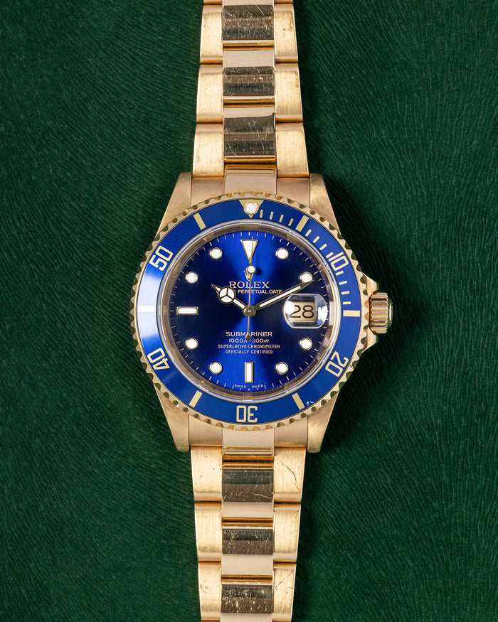 Rolex Submariner Yellow Gold 16618 | Rolex Watches – Grand Caliber