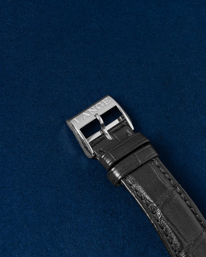 39mm White Gold A. Lange & Söhne 1815 Up/down 234.049 Black Leather Strap