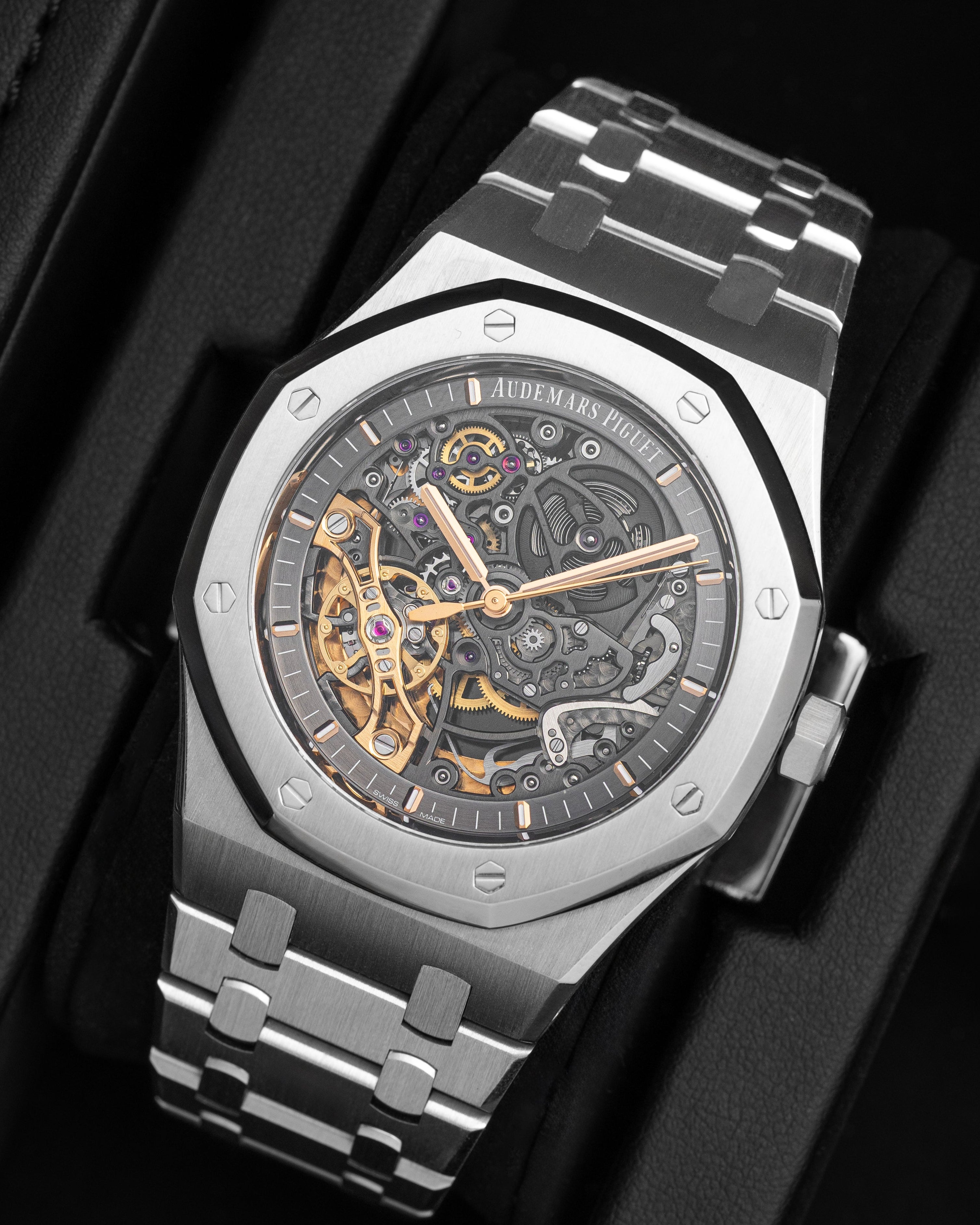 AP Royal Oak Double Balance Wheel Openworked 15407ST.OO.1220ST.01 | Grand Caliber Dallas, TX
