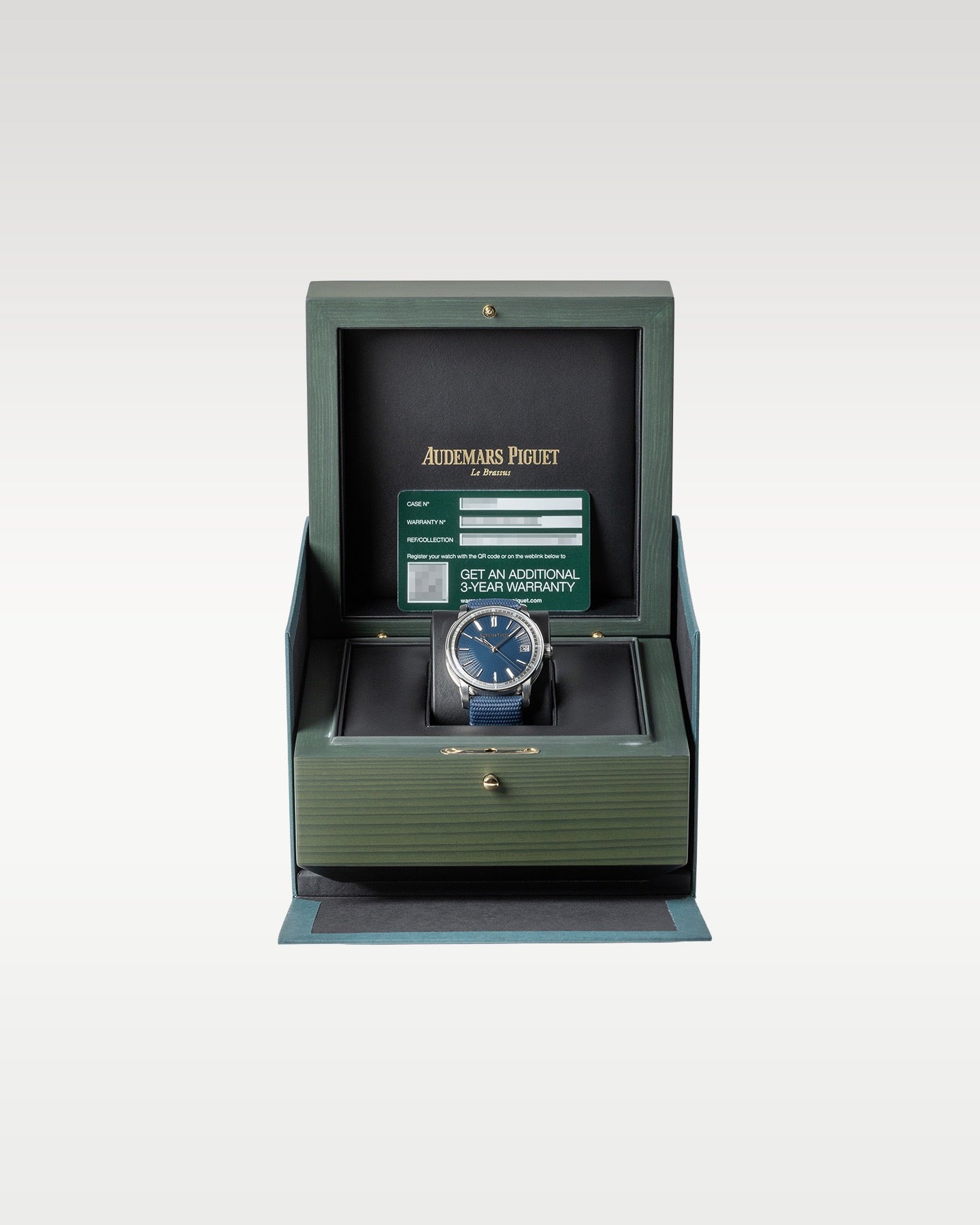 AUDEMARS PIGUET 3点 レザーボックス コレクション ブルー AUDEMARS