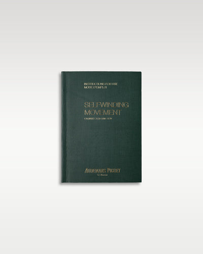 Official green Audemars Piguet Royal Oak selfwinding movement owners user manual and operating instructions guide booklet