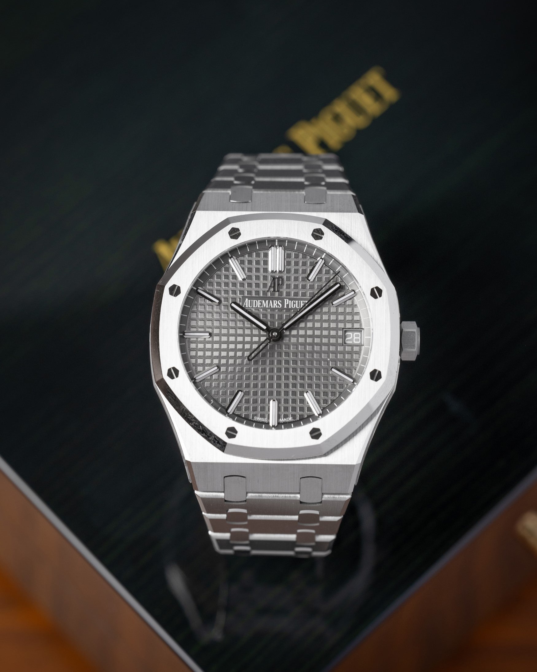 41mm Stainless Steel Grey Dial Audemars Piguet Royal Oak 15500ST Watch in Dallas