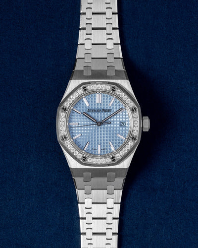 New Blue Diamond Audemars Piguet Royal Oak 15551ST.ZZ.1356ST.01 | Grand Caliber Dallas, TX