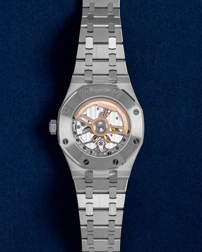 New Blue Diamond Audemars Piguet Royal Oak 15551ST.ZZ.1356ST.01 | Grand Caliber Dallas, TX