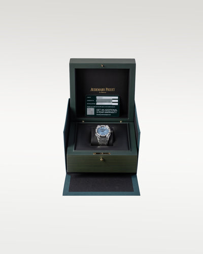 New Blue Diamond Audemars Piguet Royal Oak 15551ST.ZZ.1356ST.01 | Grand Caliber Dallas, TX