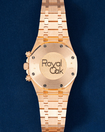 Rose Gold blue dial Royal Oak Chronograph 26331OR | Grand Caliber