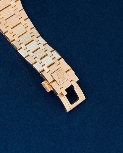 Rose Gold blue dial Royal Oak Chronograph 26331OR | Grand Caliber