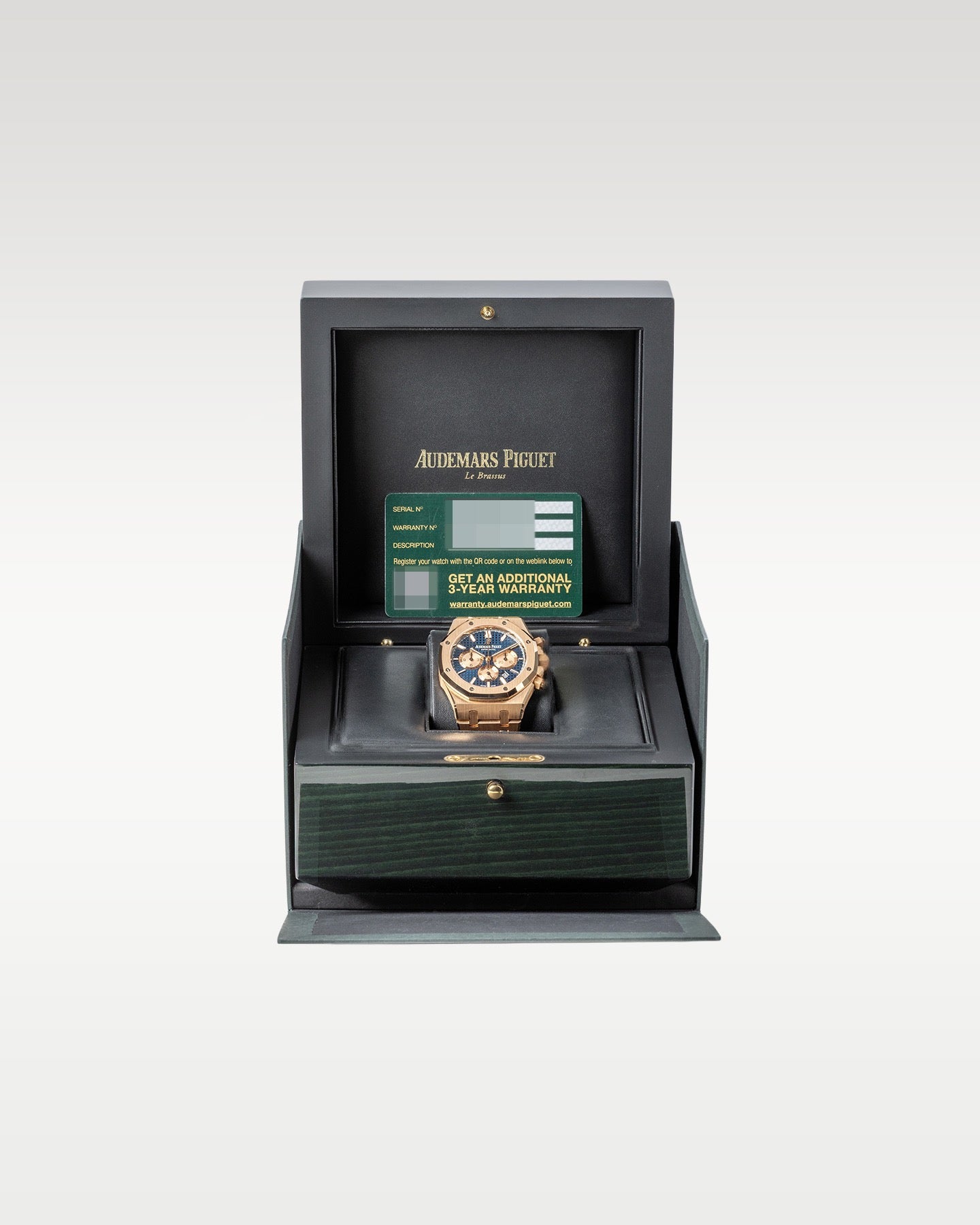 Rose Gold blue dial Royal Oak Chronograph 26331OR | Grand Caliber