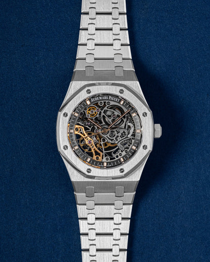 AP Royal Oak Double Balance Wheel Openworked 15407ST.OO.1220ST.01 | Grand Caliber Dallas, TX