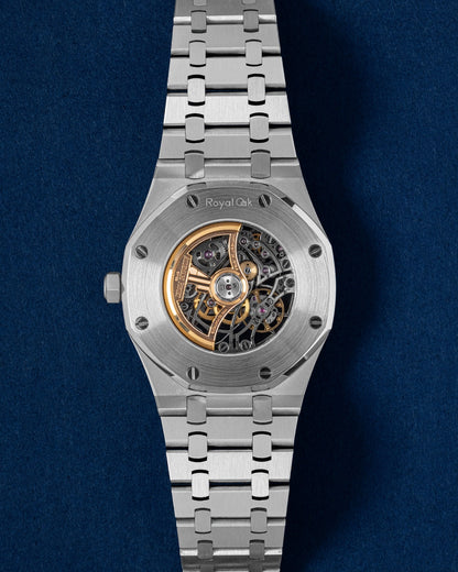 AP Royal Oak Double Balance Wheel Openworked 15407ST.OO.1220ST.01 | Grand Caliber Dallas, TX