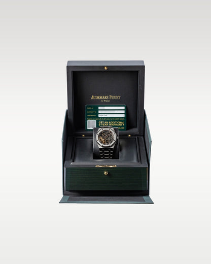 AP Royal Oak Double Balance Wheel Openworked 15407ST.OO.1220ST.01 | Grand Caliber Dallas, TX