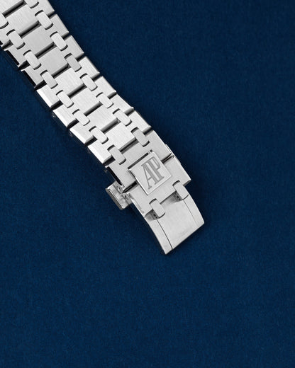 Blue AP Royal Oak Perpetual Calendar 26574ST.OO.1220ST.03 | Grand Caliber Watches