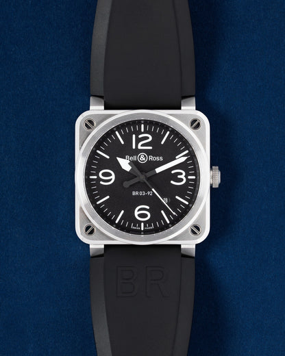 42mm Bell & Ross BR03 BR03-92-S-05205 | Grand Caliber Mens Watches TX
