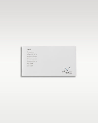 Official white Breguet certificate envelope showing printed model and reference designations for a 2008 Type XXI watch