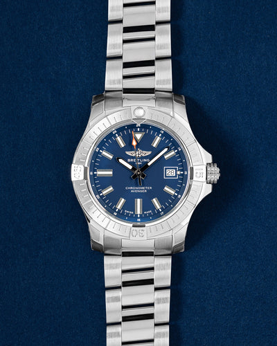 Blue New Breitling Avenger Automatic 43 A17318101C1A1 | Grand Caliber Watches