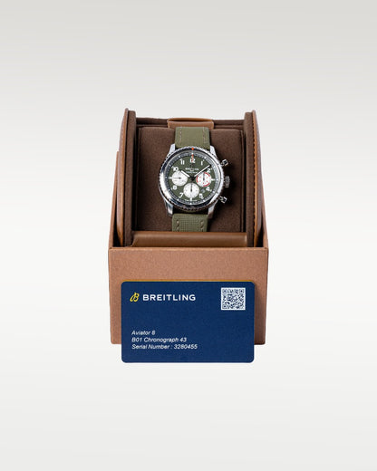 Breitling Aviator 8 B01 Chronograph 43 Curtiss Warhawk AB01192A1L1X2