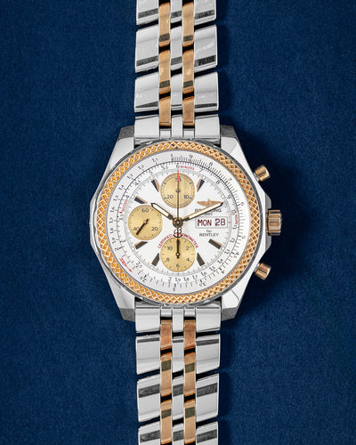 44.8mm Two Tone Yellow Gold Breitling Bentley GT D13362 Watch | Grand Caliber