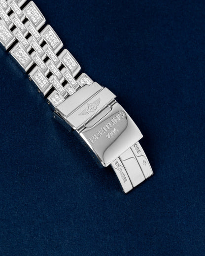 White Gold Diamond Breitling Bentley Motors J25363AL | Grand Caliber Dallas, Texas