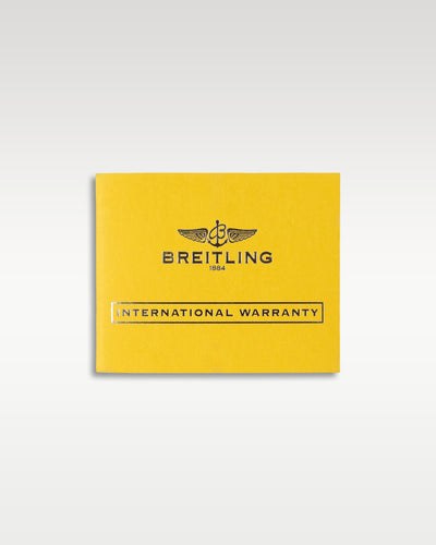 Official yellow Breitling worldwide service network and international warranty booklet