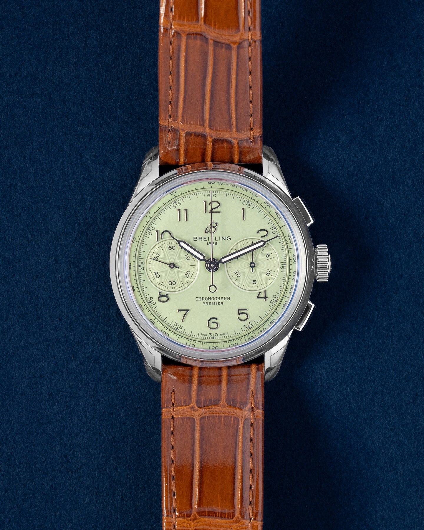 Pistachio Green Breitling Premier B09 Chronograph | Grand Caliber Dallas, Texas