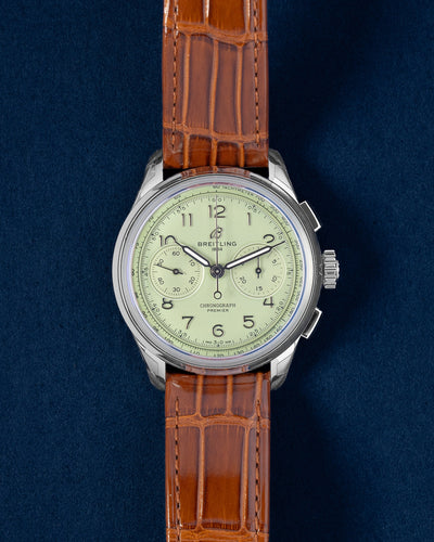 Pistachio Green Breitling Premier B09 Chronograph | Grand Caliber Dallas, Texas
