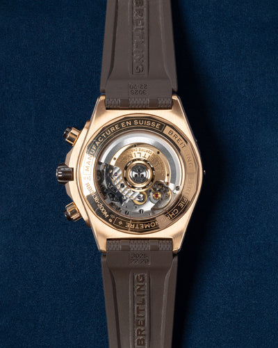 Rose Gold Breitling Super Chronomat B01 RB0136E31Q1S1 Brown Watch | Grand Caliber Dallas