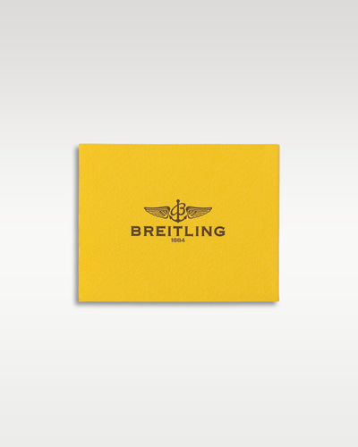 Official bright yellow Breitling worldwide service network and international warranty conditions booklet