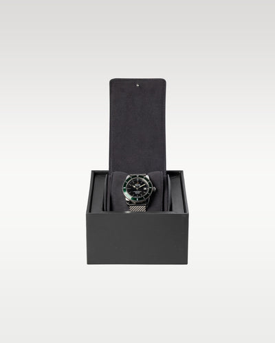 Pre owned Breitling Superocean Heritage 42 A17321 green bezel watch complete full set presentation with its original dark grey luxury box