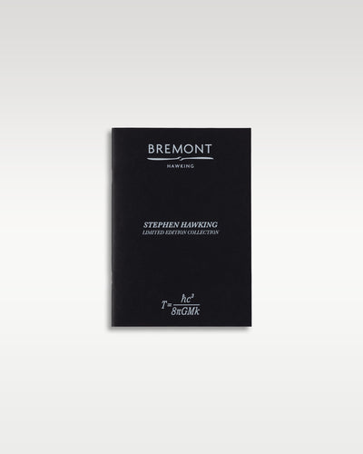 The official black Bremont Hawking collectors instruction booklet and user guide documentation