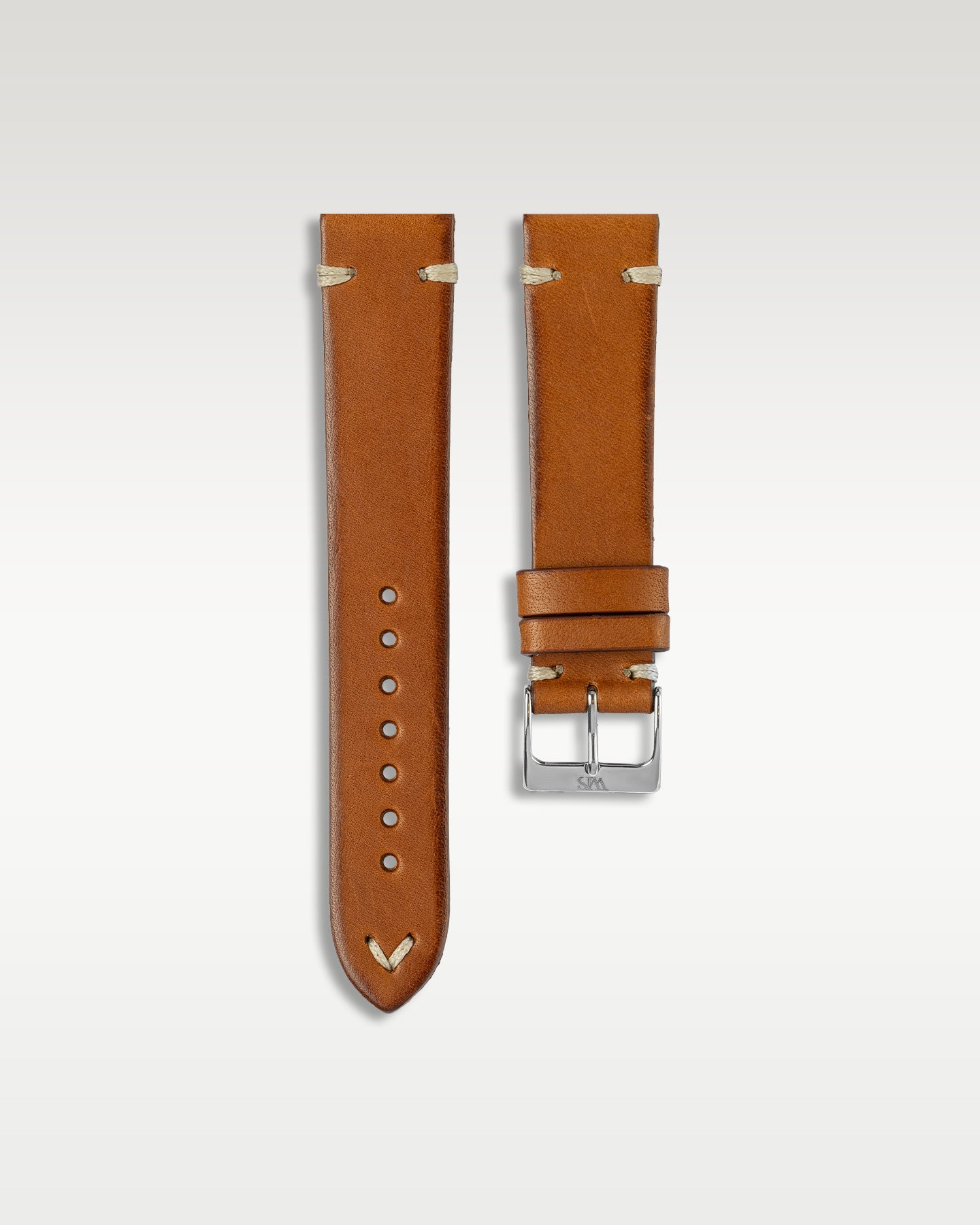 Handmade Italian Leather Strap in Brown Suede