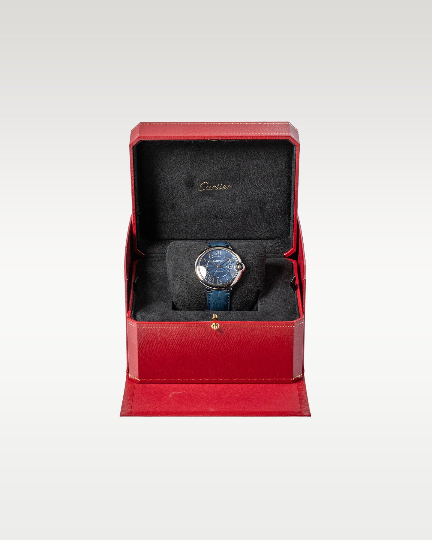 Blue Steel Cartier Ballon Bleu WSBB0027 Watch | Grand Caliber Dallas