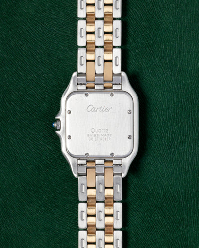 Two Tone Yellow Gold 1988 27mm White Dial Cartier Panthere 183949