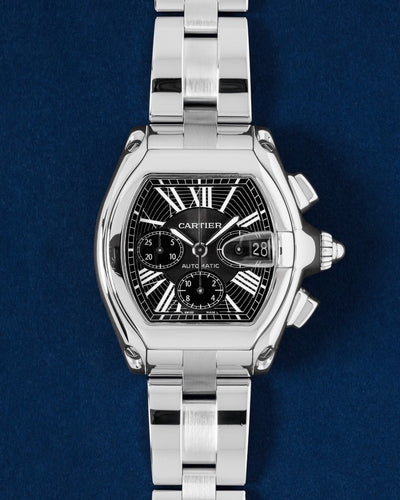 black dial Cartier Roadster W62019X6 2618 | Grand Caliber Dallas