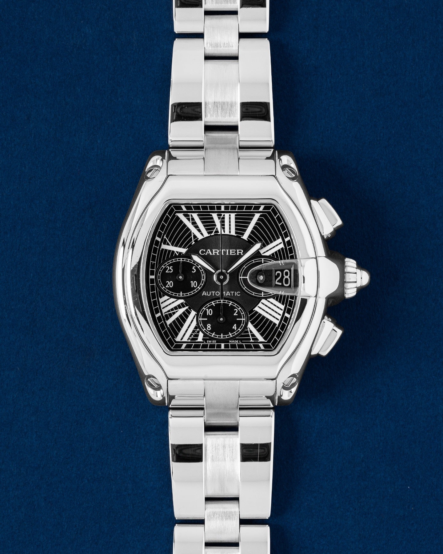 Pre Owned Cartier Roadster XL Chrono 43 W62020X6 – Grand Caliber