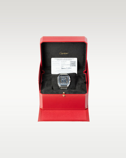 Steel Blue Cartier Santo de Cartier Large WSSA0048 | Grand Caliber DFW, Texas