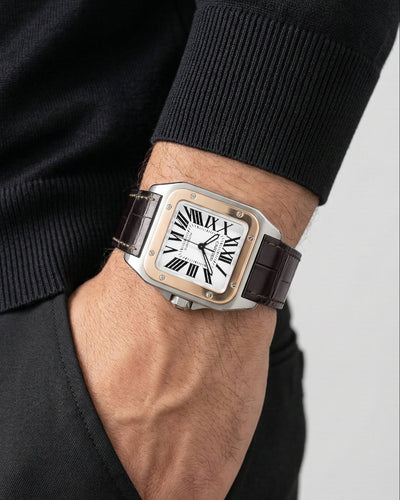 Two Tone Cartier Santos 100 W20107X7 | Grand Caliber Watches