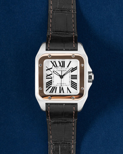 Two Tone Cartier Santos 100 W20107X7 | Grand Caliber Watches