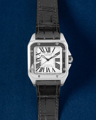 44.2mm Stainless Steel Cartier Santos 100 W20126X8 Watch | GranD Caliber Dallas